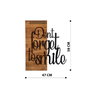 Wallity Dont Forget To Smile Escultura de pared en Negro y Nogal